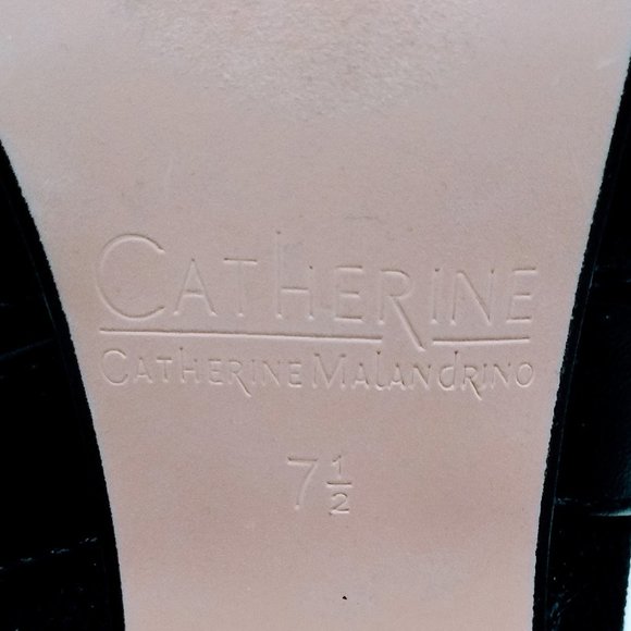 HP🌟 CATHERINE MALANDRINO POINTED STILETTO STRAP BOOTS SIZE 7.5 - Picture 11 of 13